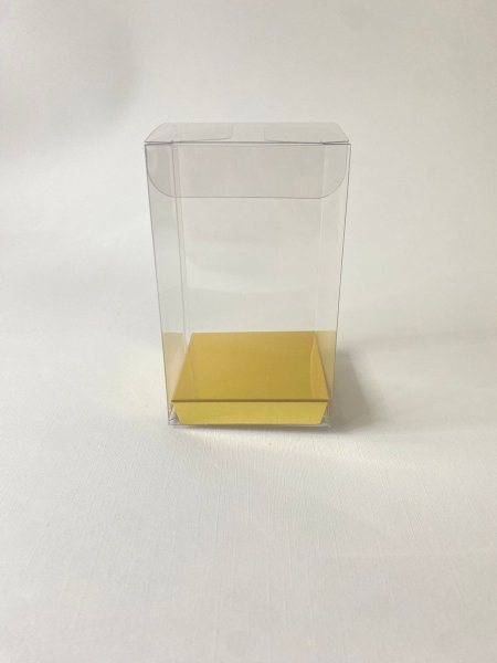 علب pvc 6.6.10cm ذهبي